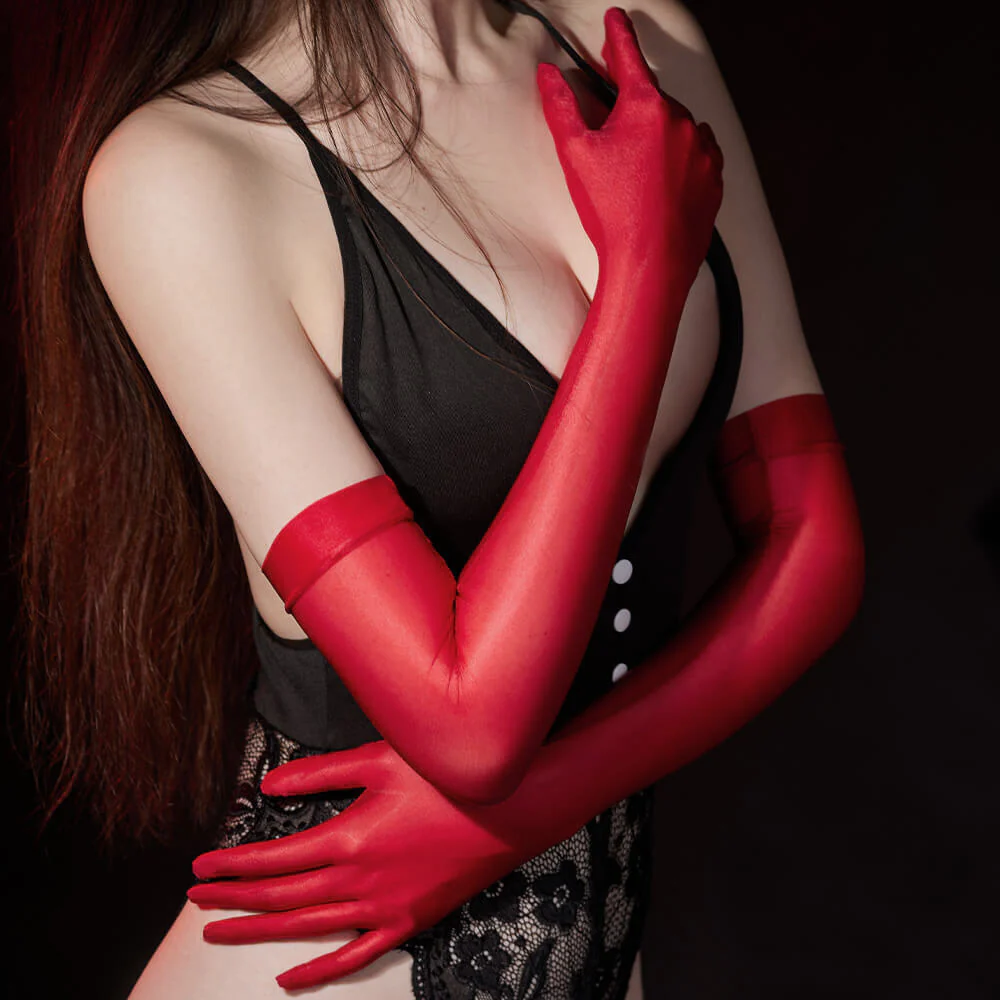 Scarlett Satin Gloves - Image 8
