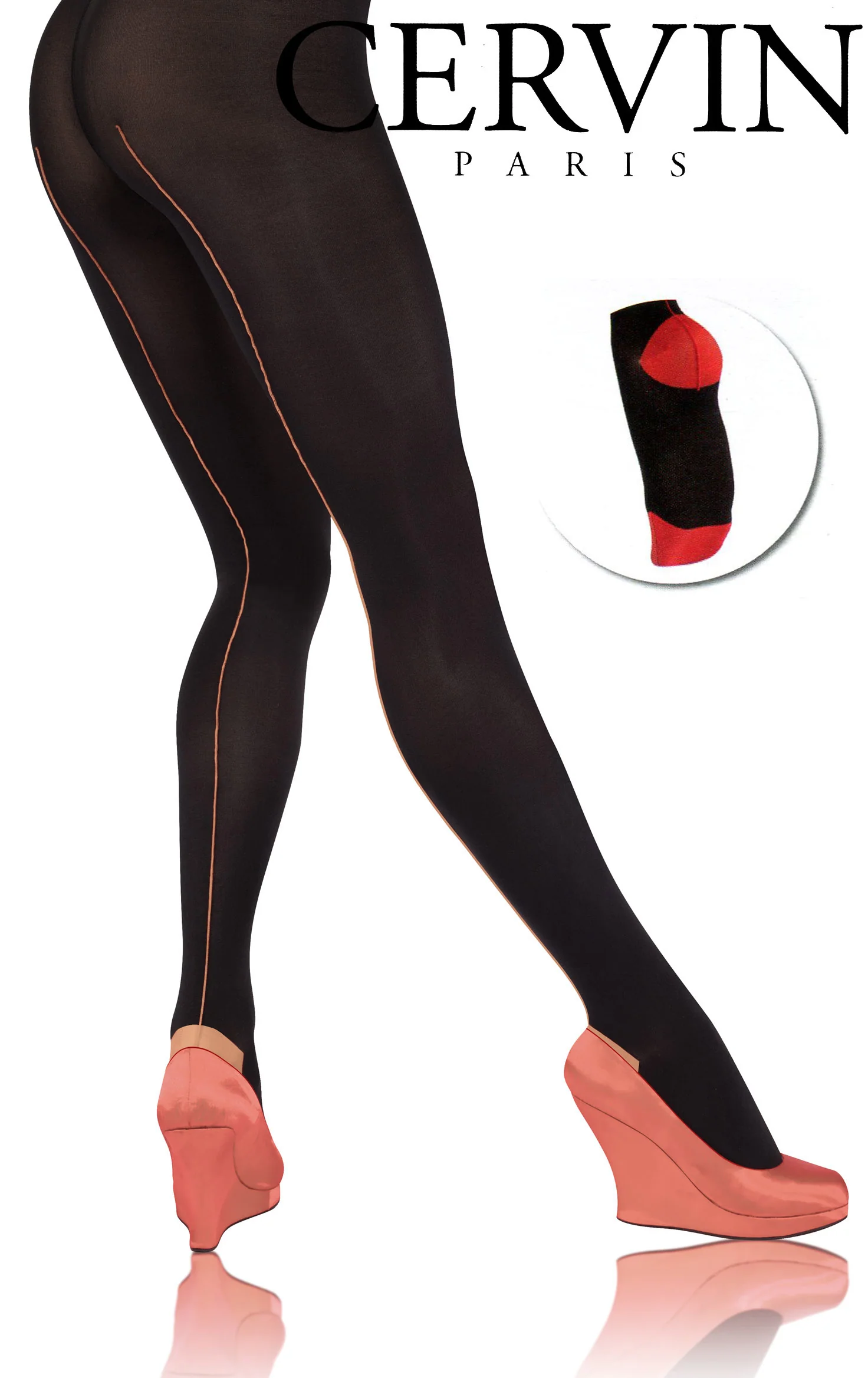 Manon 90 Bicolour Tights - Image 2